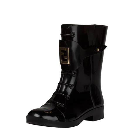 fendi lace up rain boots.